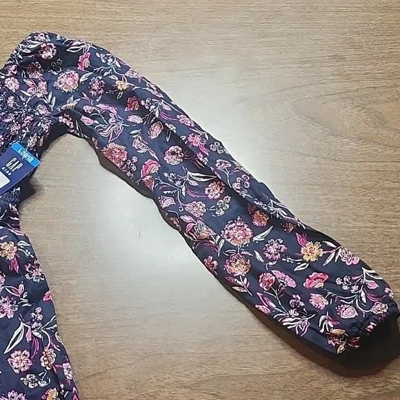 Gap Kids Floral Dress, Navy, Girls Size Large 10-12, NEW - Picture 6 of 8